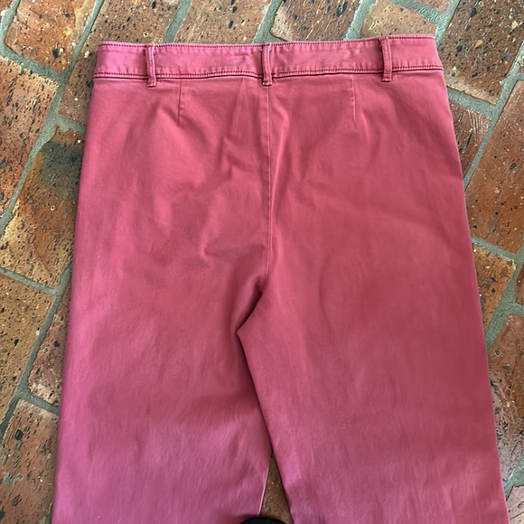 Loft dusty rose Wide leg cropped pants sz12 - Picture 6 of 9